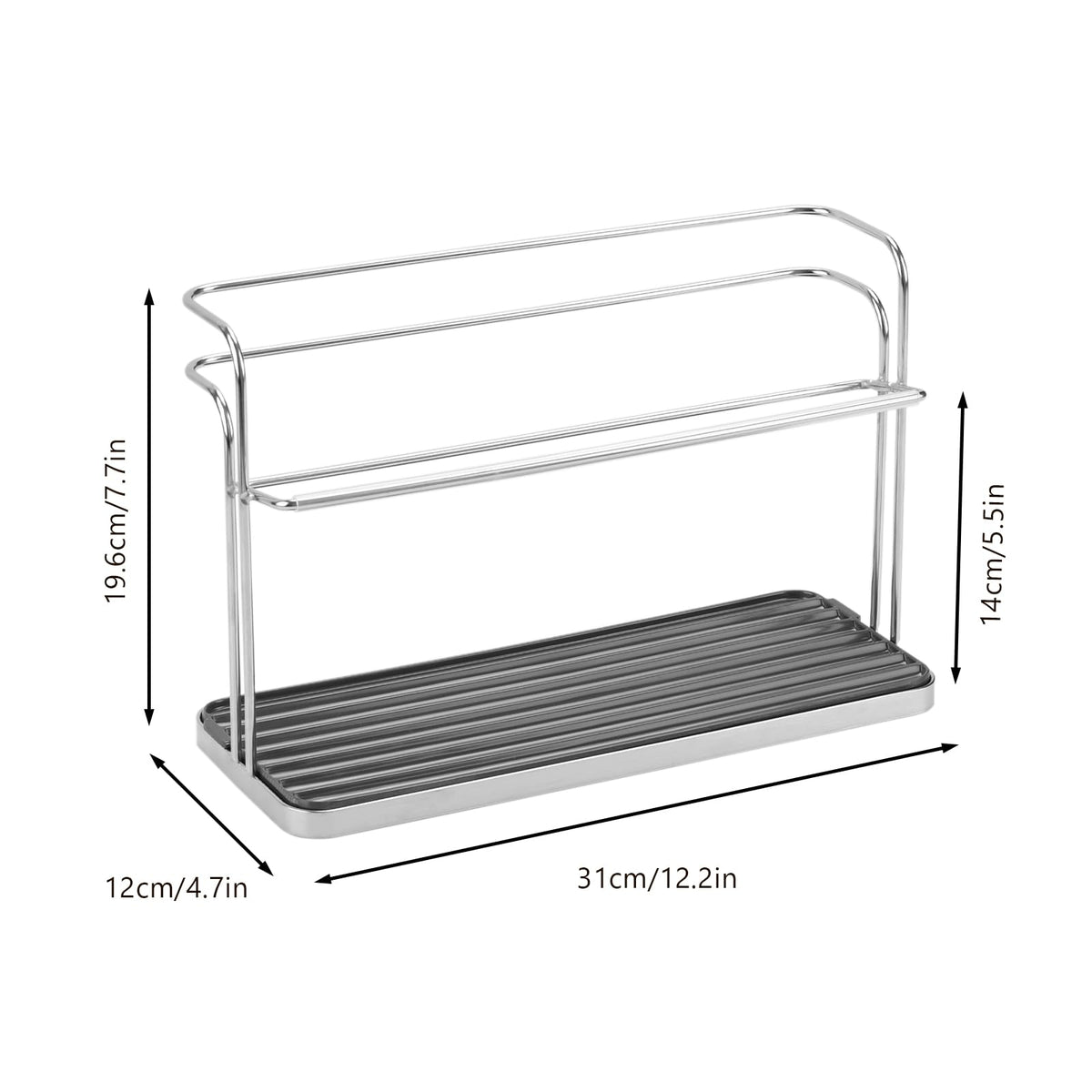 Bottle & Cup Drying Rack with Drain Tray
