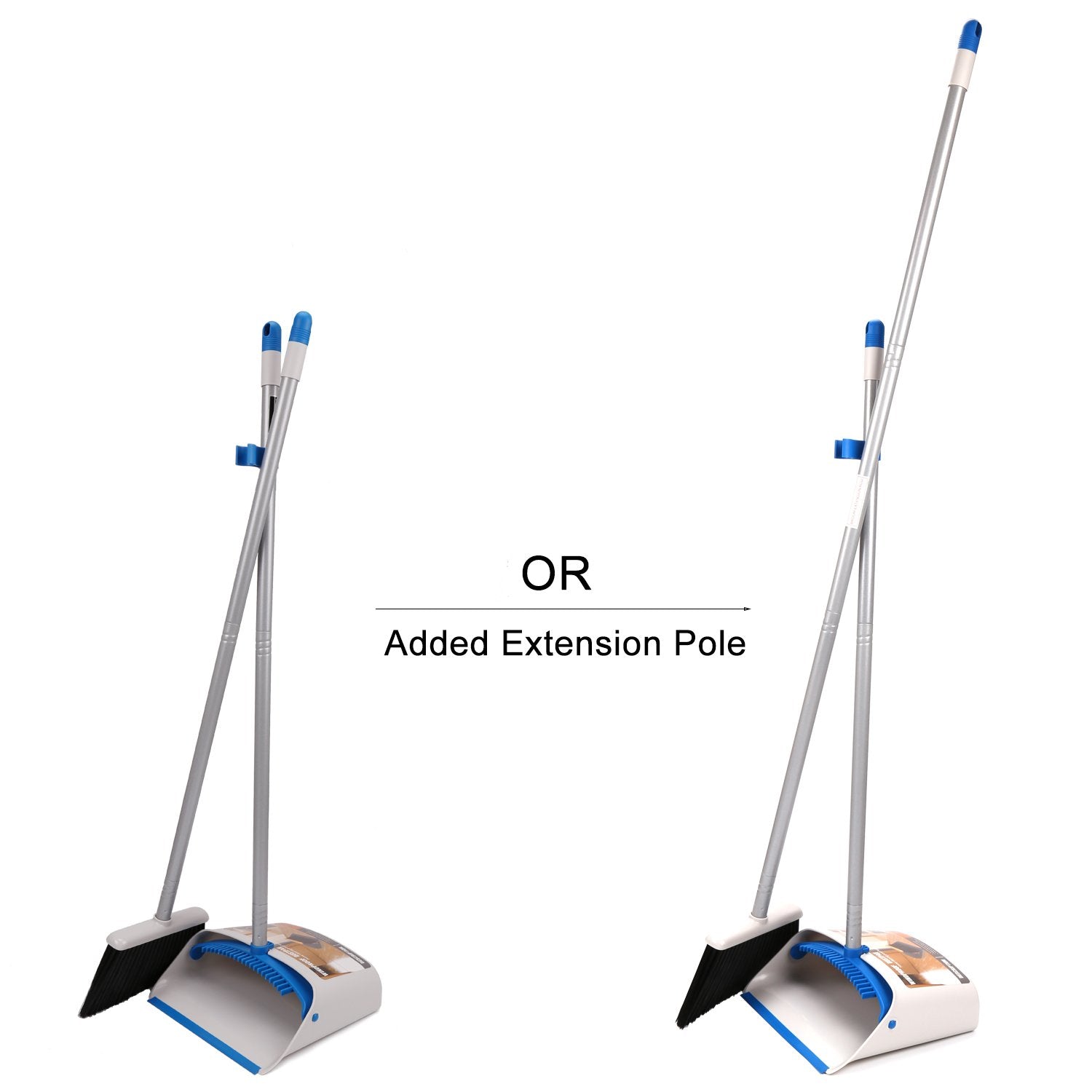 Long Handle Broom and Dustpan Set