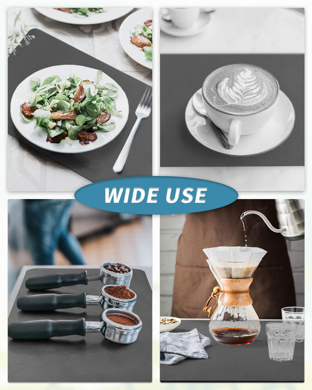 Coffee Mat Dish Drying Mat for Kitchen Counter