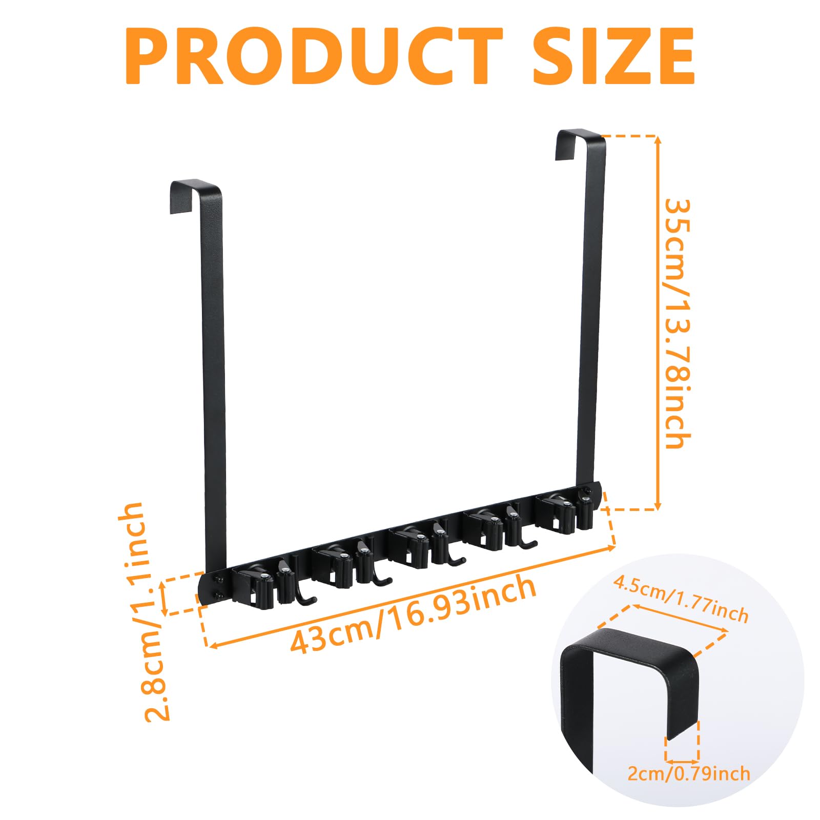 Over The Door Broom Holder