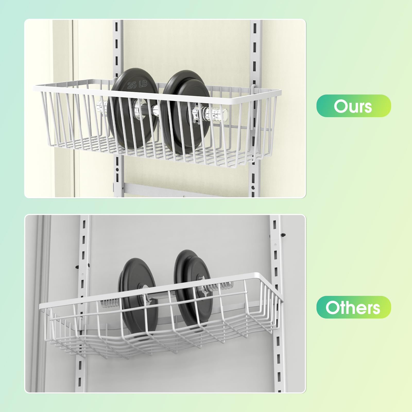 Over The Door Pantry Organizer (8 Count)