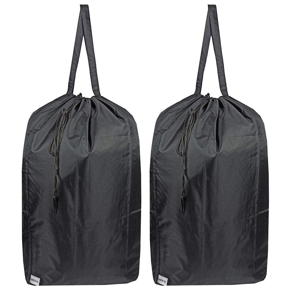 Washable Travel Laundry Bag with Handles and Drawstring (2 Count)