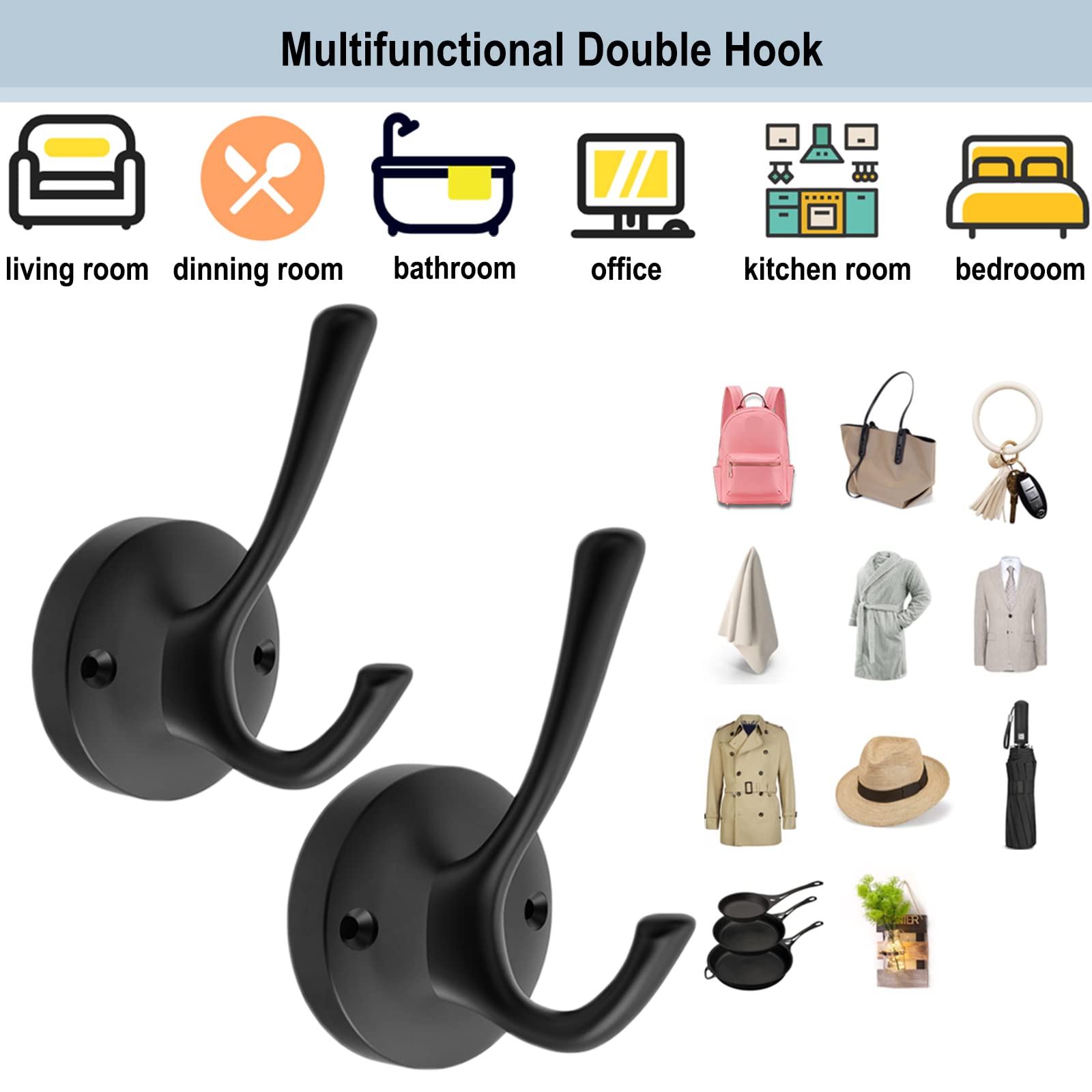 Black Towel Hooks