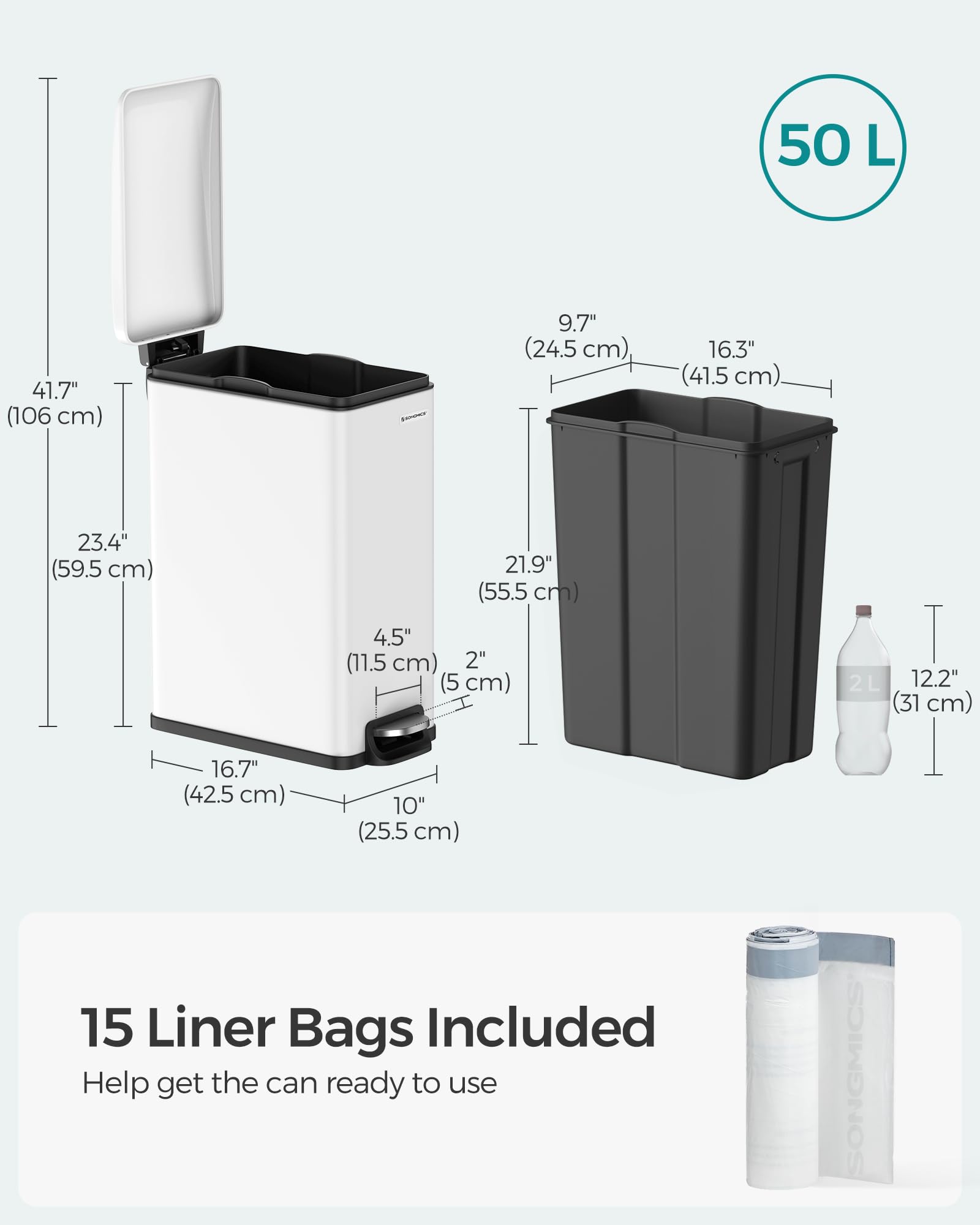 Slim Trash Can