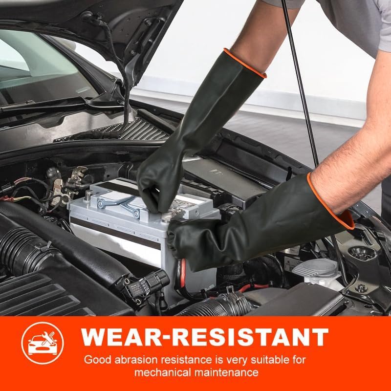 Heavy Duty Latex Chemical Resistant Gloves