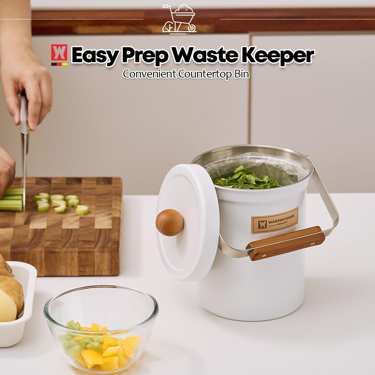 Kitchen Countertop Compost Bin 101ounces