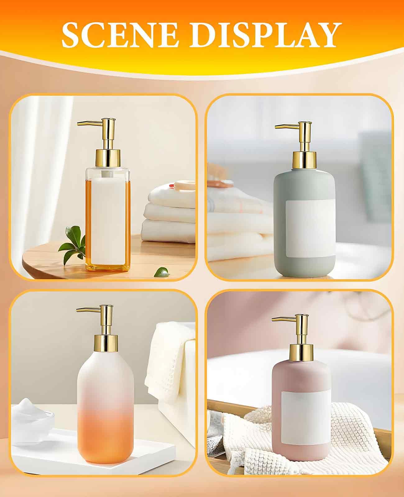 6 Pack Gold Soap Dispenser Pump (6 Count)