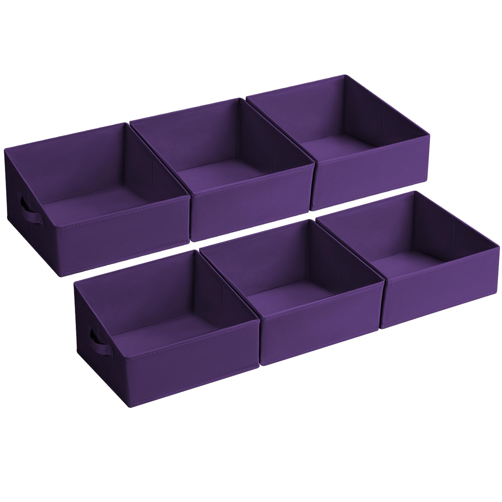 Closet Storage Bins 6 Pack (6 Count)