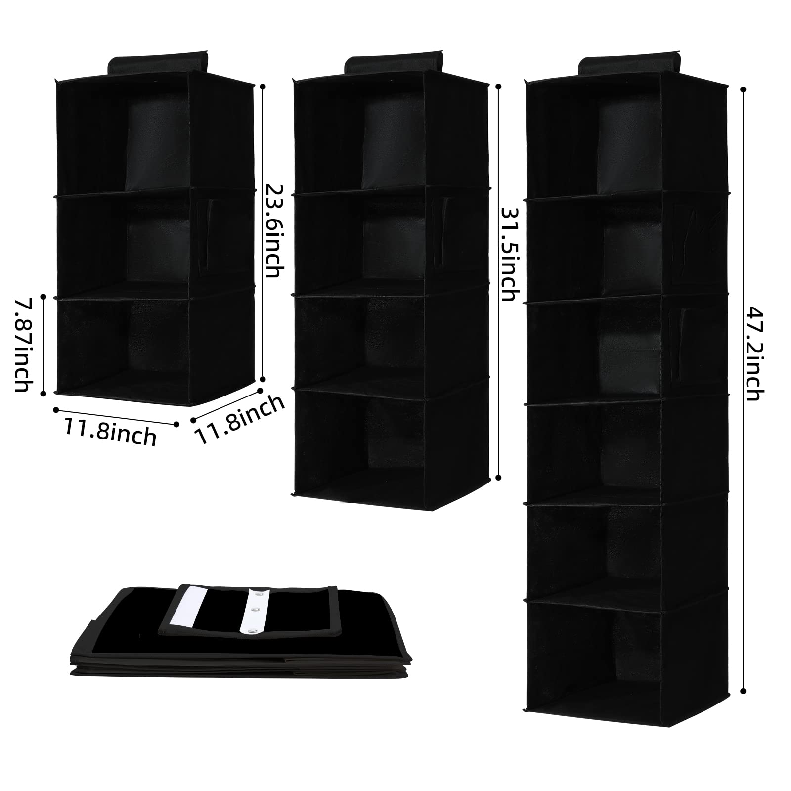 2 Packs Hanging Closet Organizer Stroage (2 Count)