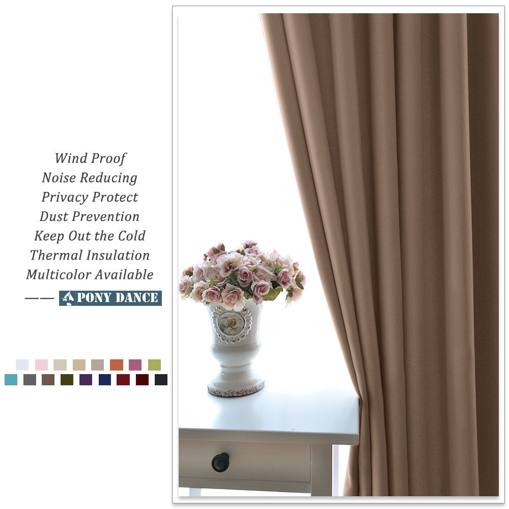Blackout Curtains Mocha (2 Count)