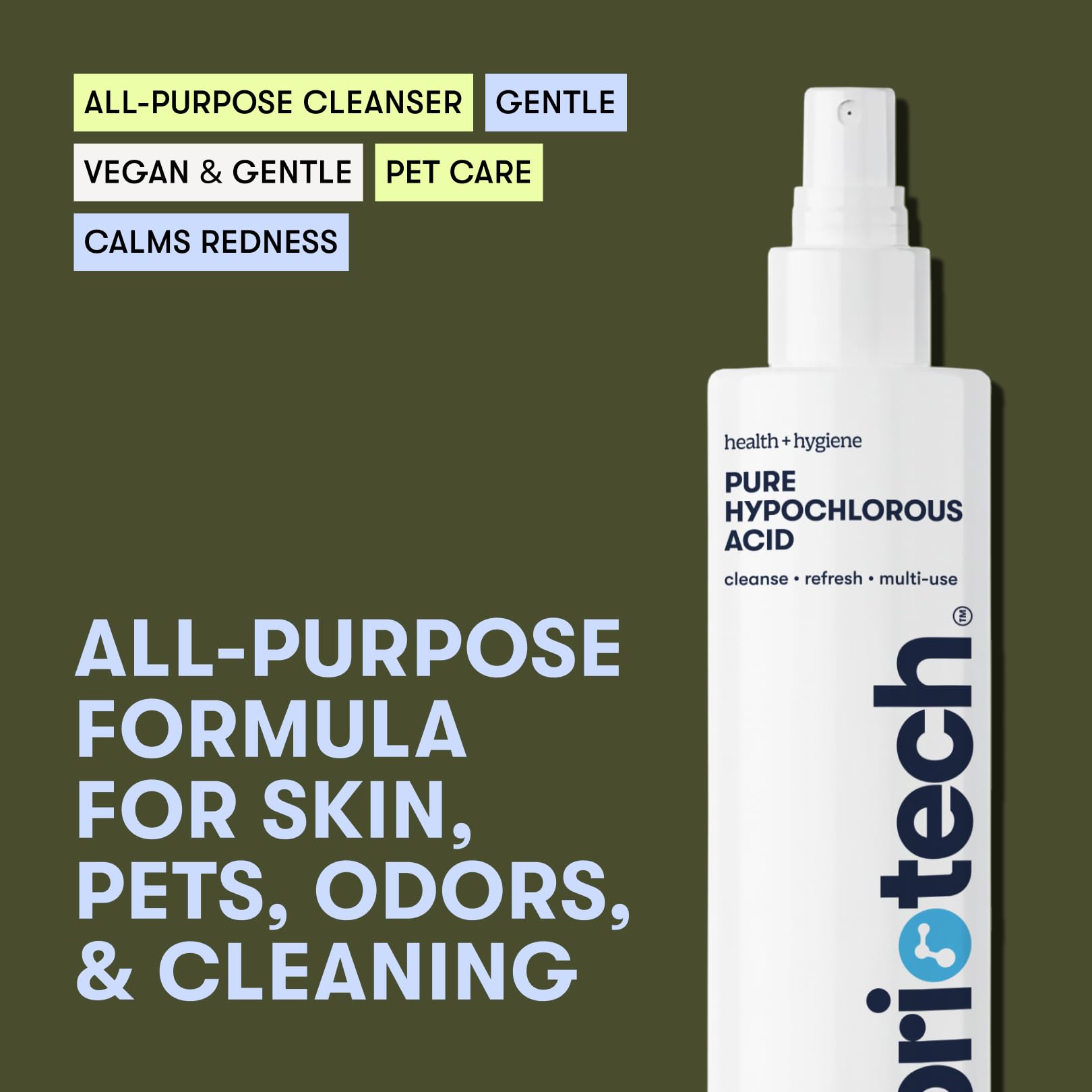 Pure Hypochlorous Acid Spray and Cleanser (4 Fl Oz)
