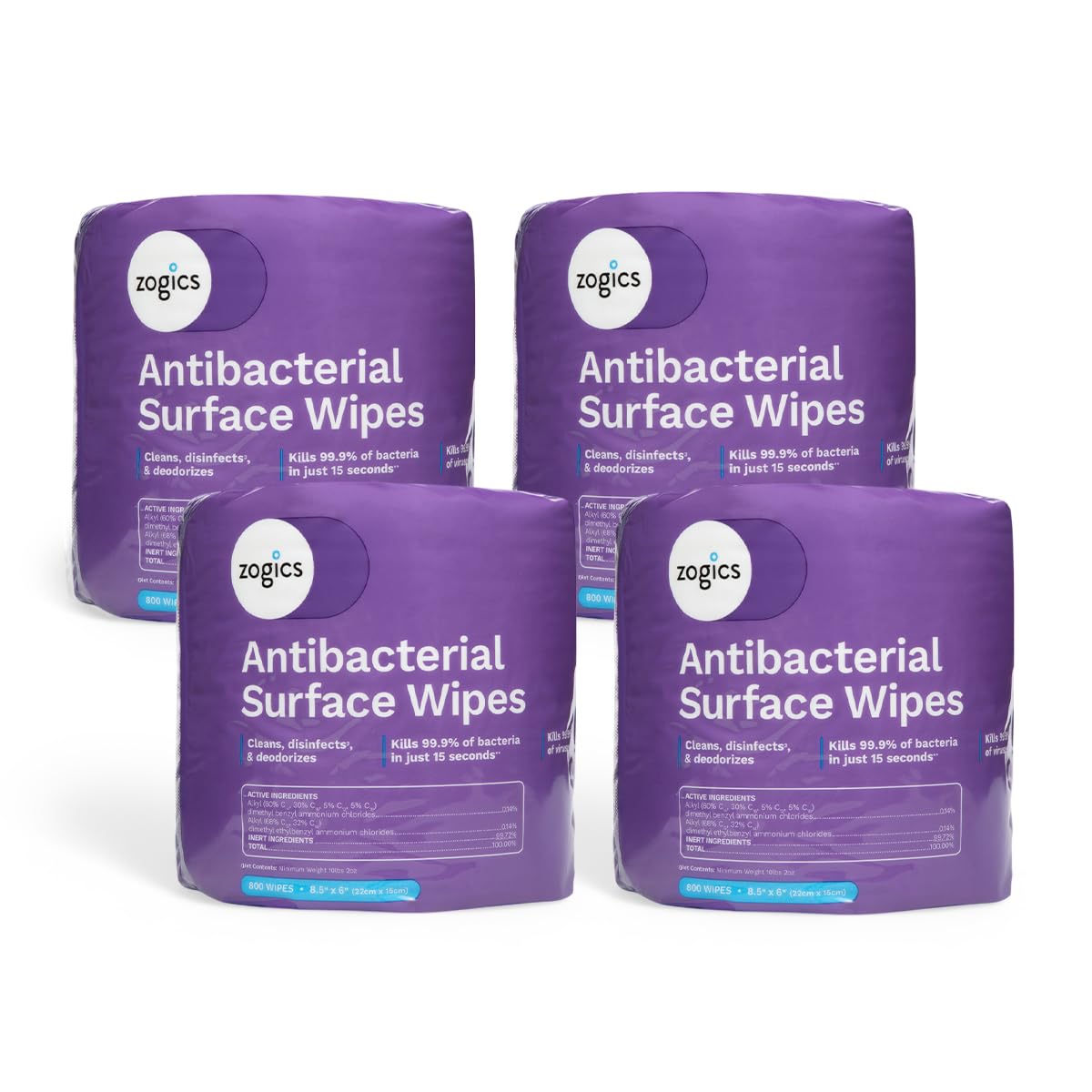 Antibacterial Disinfecting Wipes (4 Count)