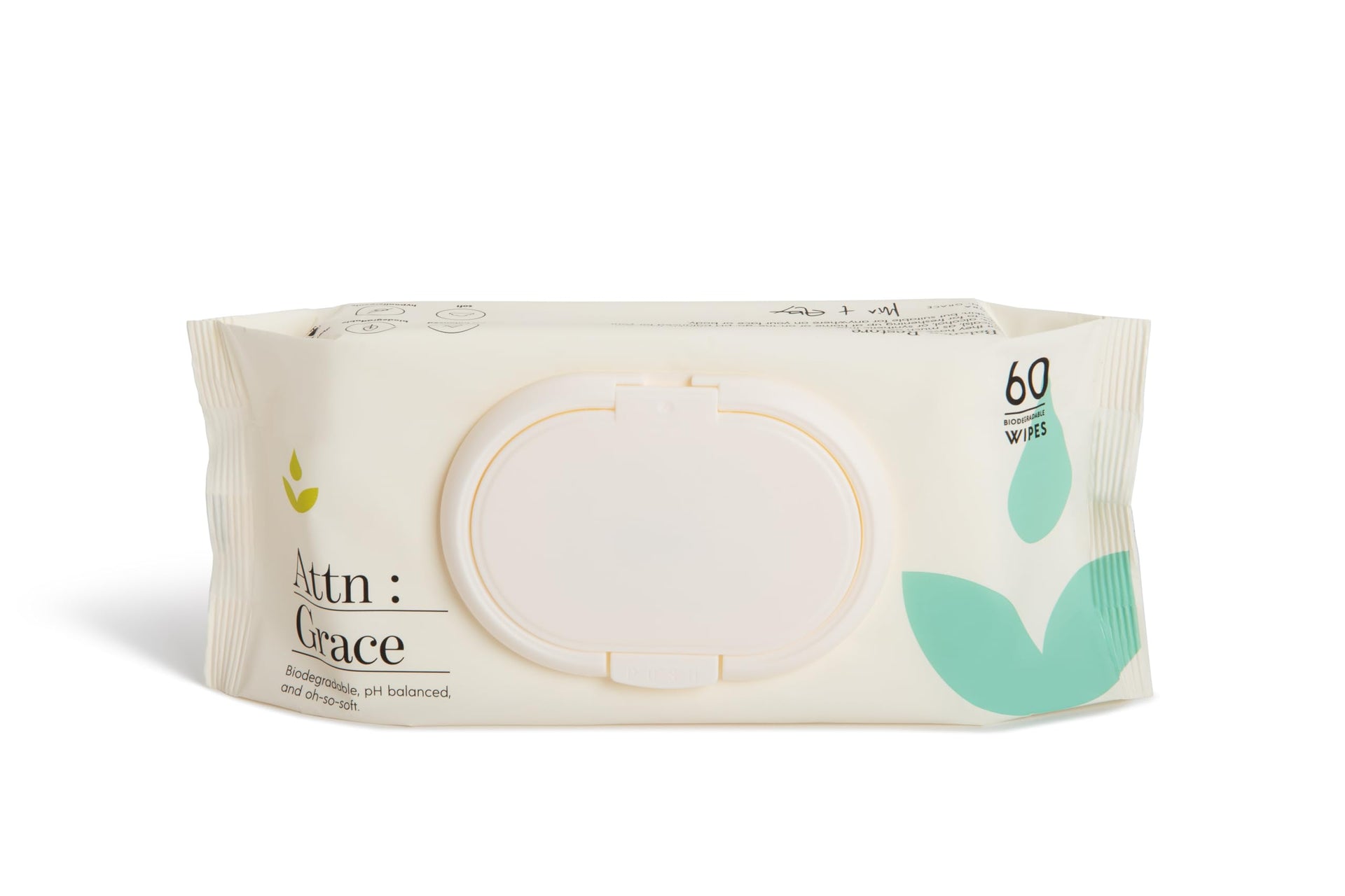 Attn Grace Flushable Wet Wipes for Women with Aloe Vera (60 Count)