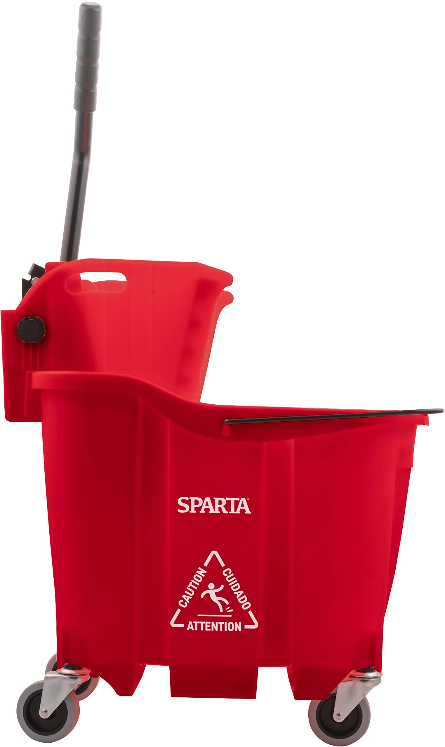 Carlisle FoodService Products Omnifit Mop Bucket with Side Press Wringer for Floor Cleaning