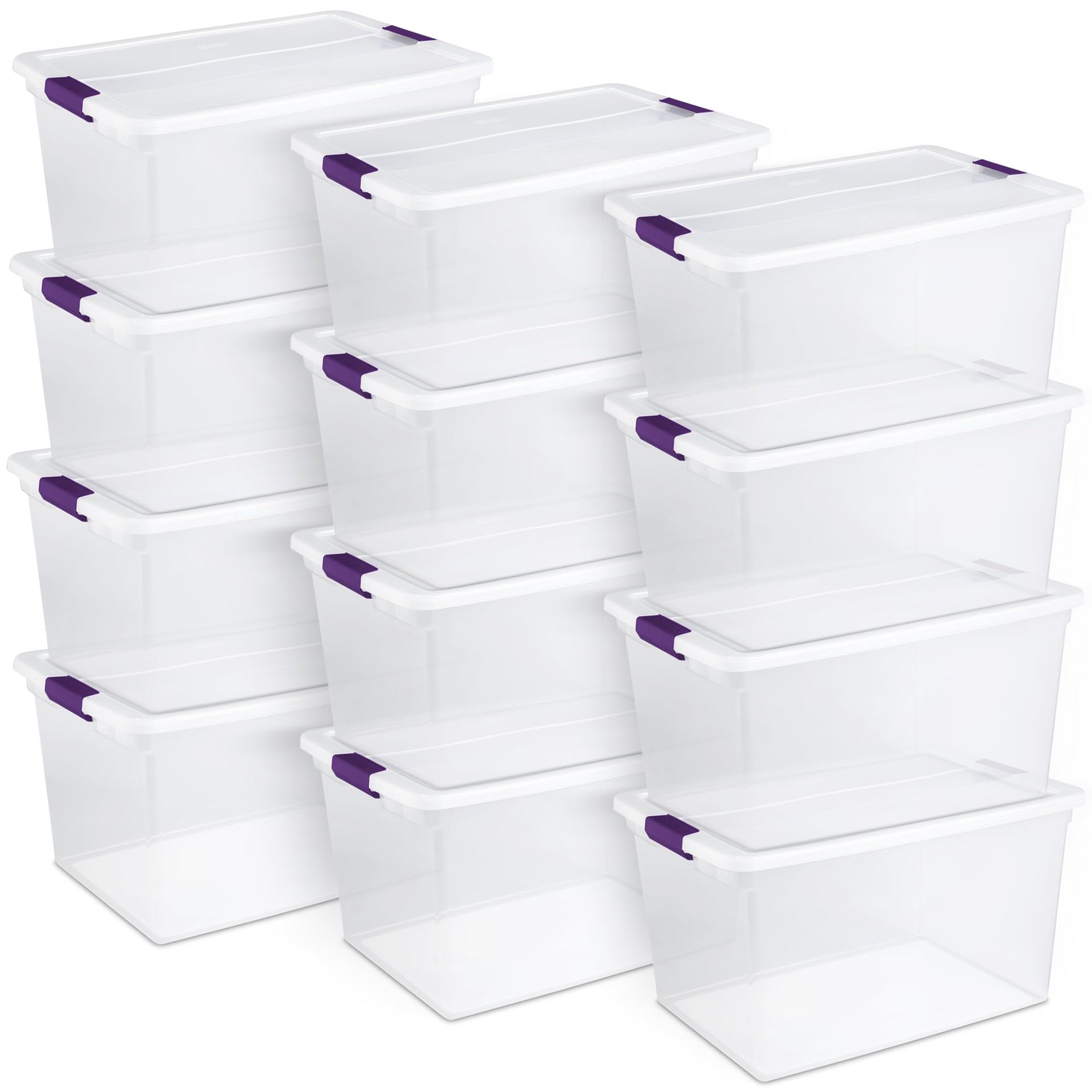 66 Qt ClearView Latch Storage Box (12 Count)