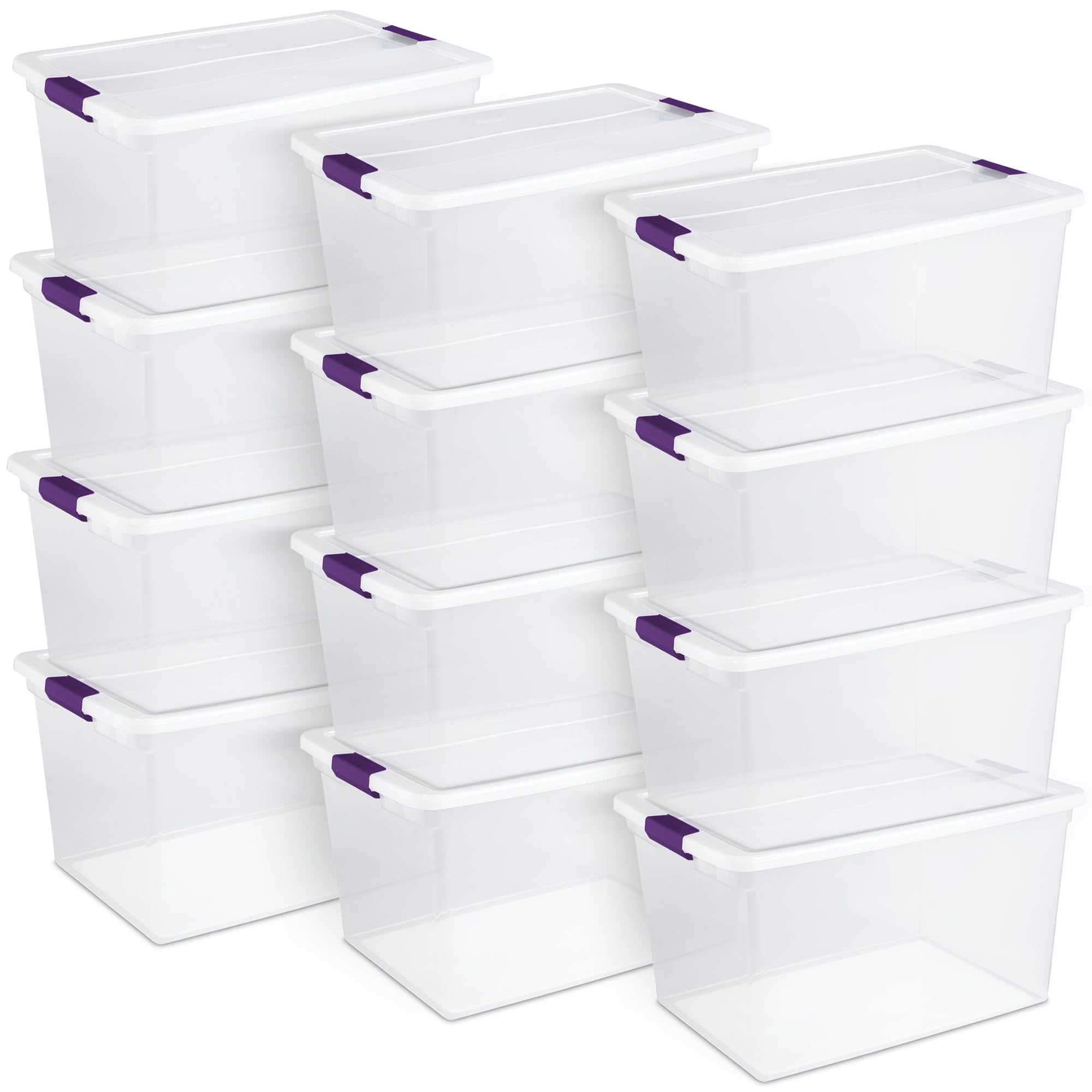 66 Qt ClearView Latch Storage Box (12 Count)