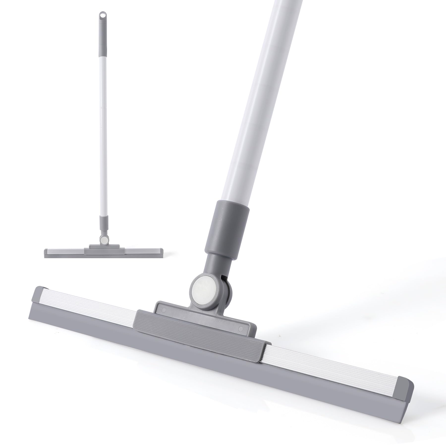 Rubber Floor Squeegee Broom TPR Blade Adjustable Scrubber Squeegee