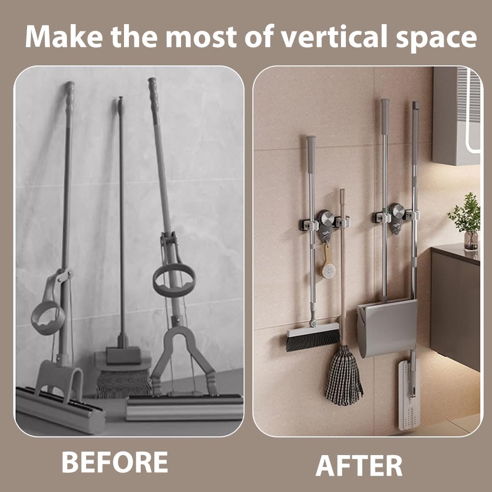 Broom Holder Mop Hanger