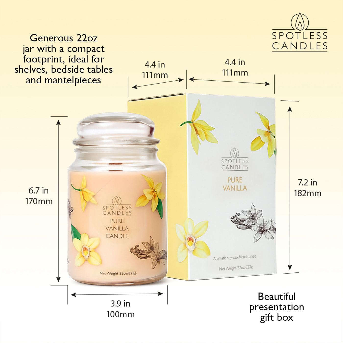Vanilla Candle 22oz