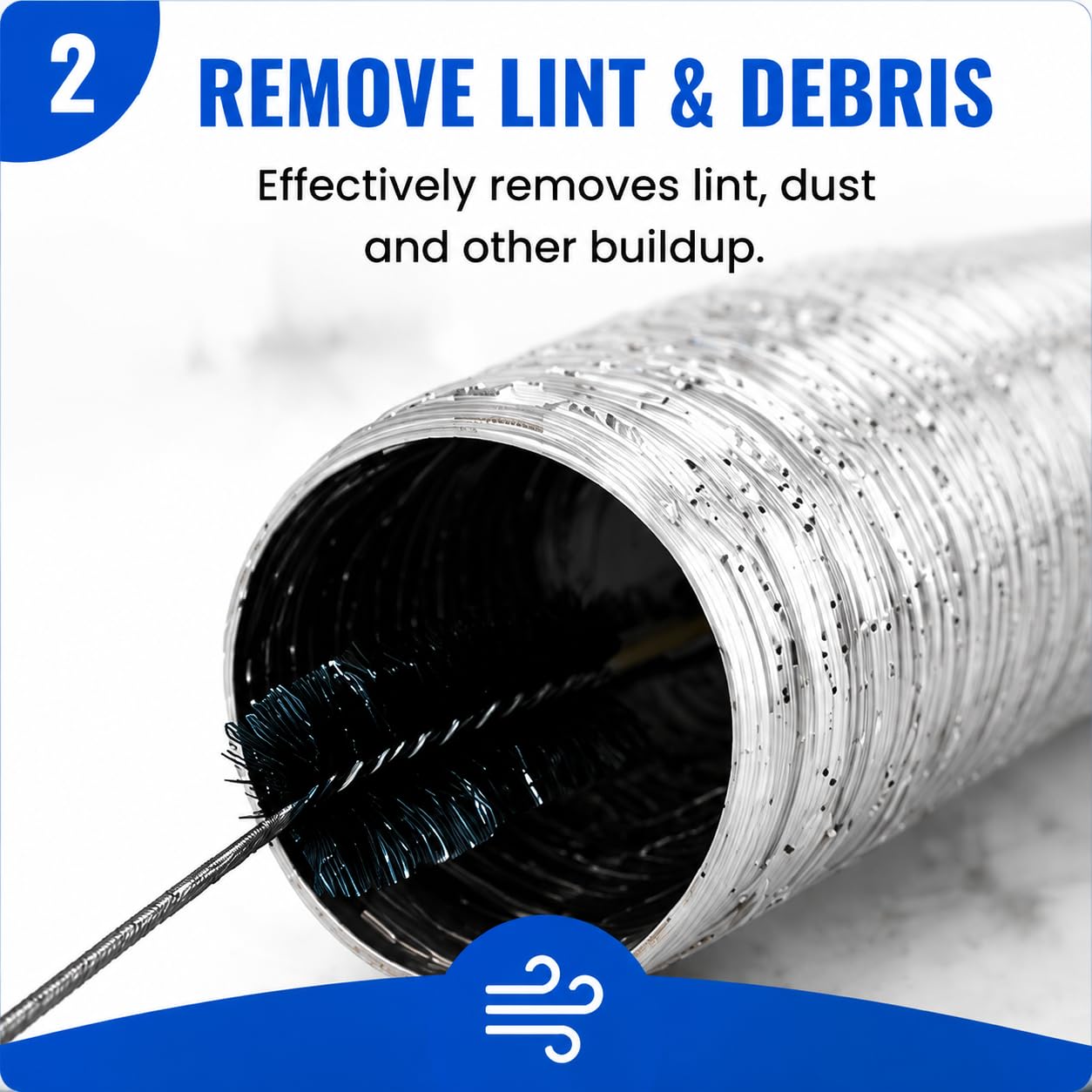 Dryer Lint Brush Vent Cleaner Lint Trap Cleaning Tool Dryer Vent Brush Long Flexible with Wood Handle 27.95 Inches Medium Size for Dryer Vent Cleaning DIY Enthusiasts Homeowners (2 Count)