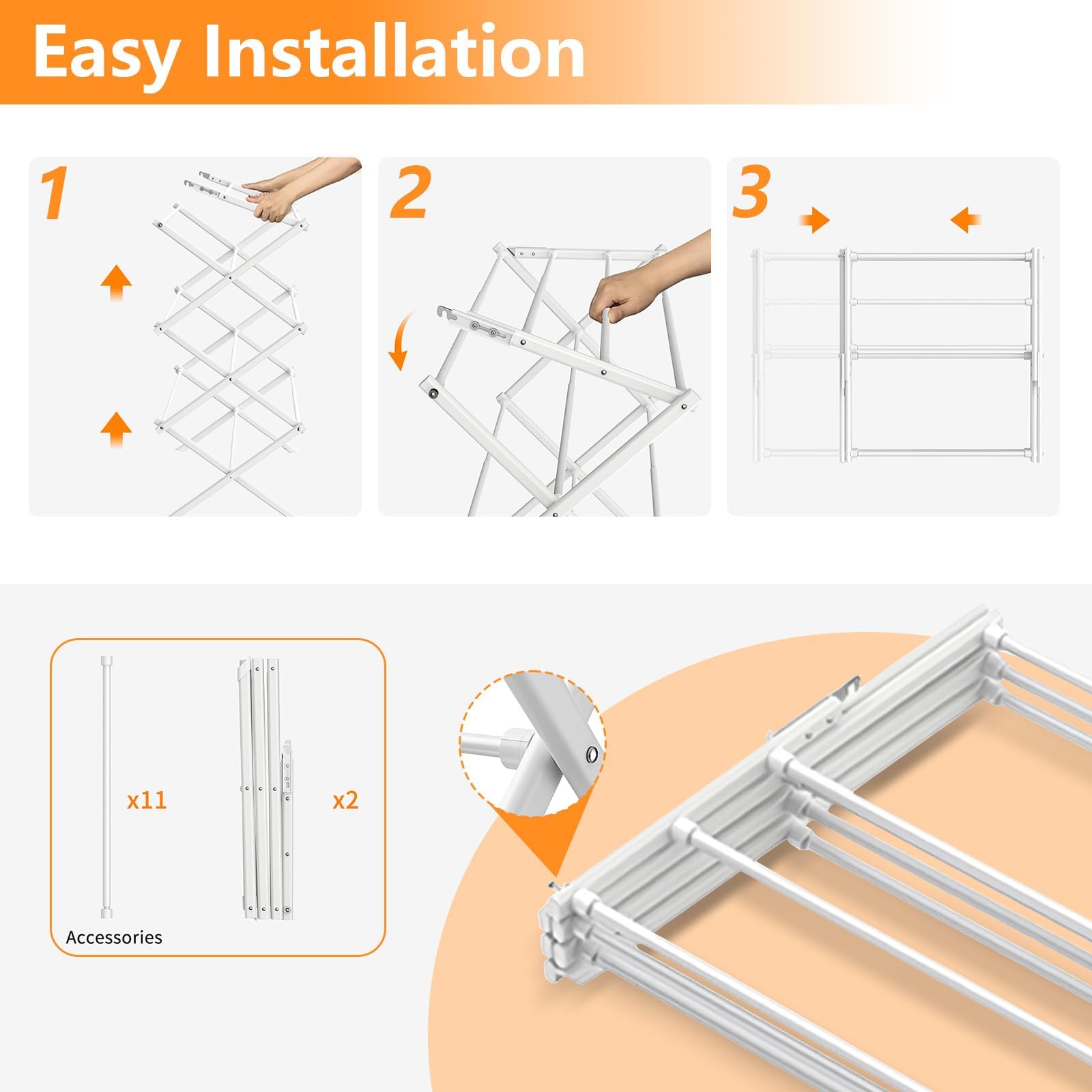 3 Tier Clothes Drying Rack