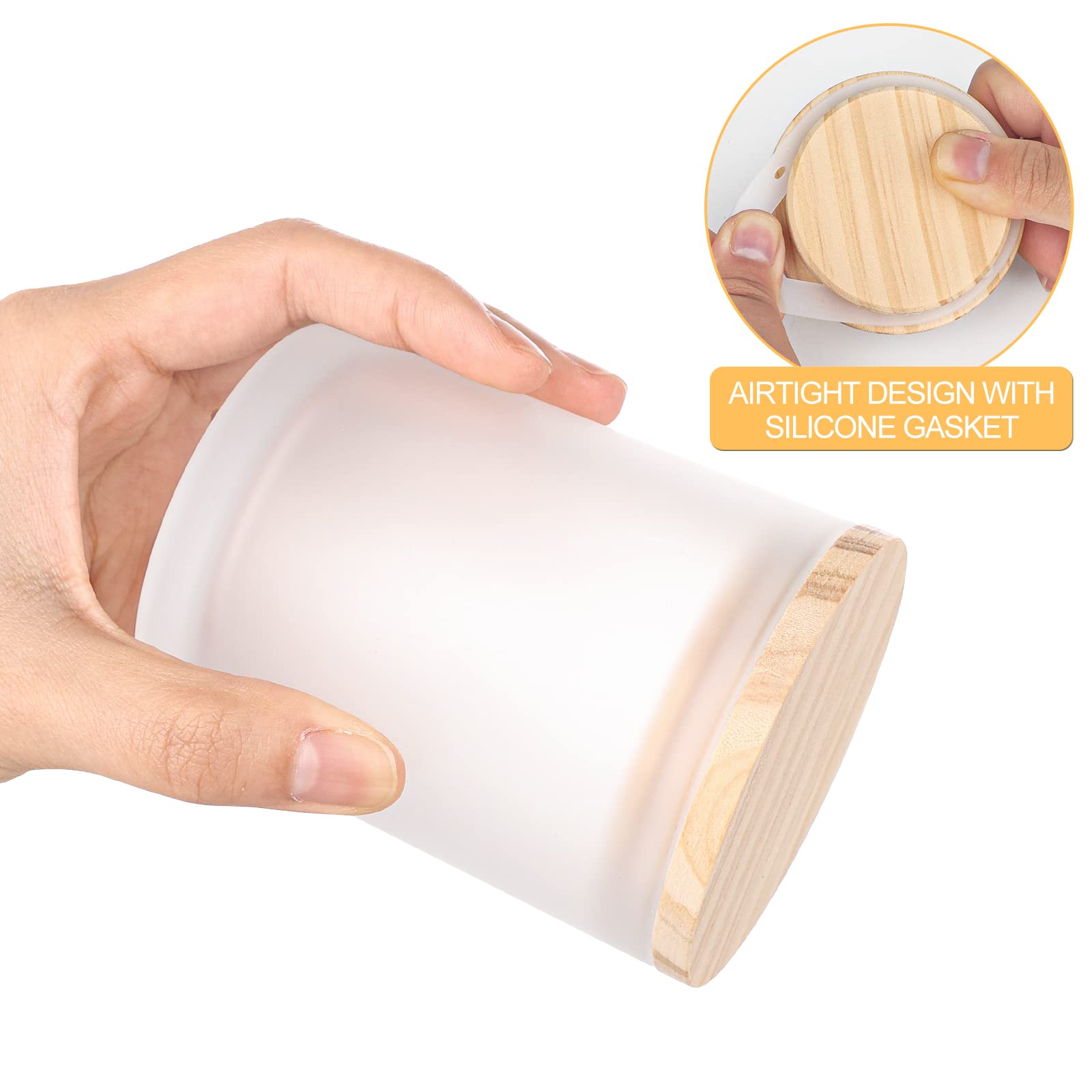 Thick Candle Jars for Making Candles 12 Pcs (12 Count)