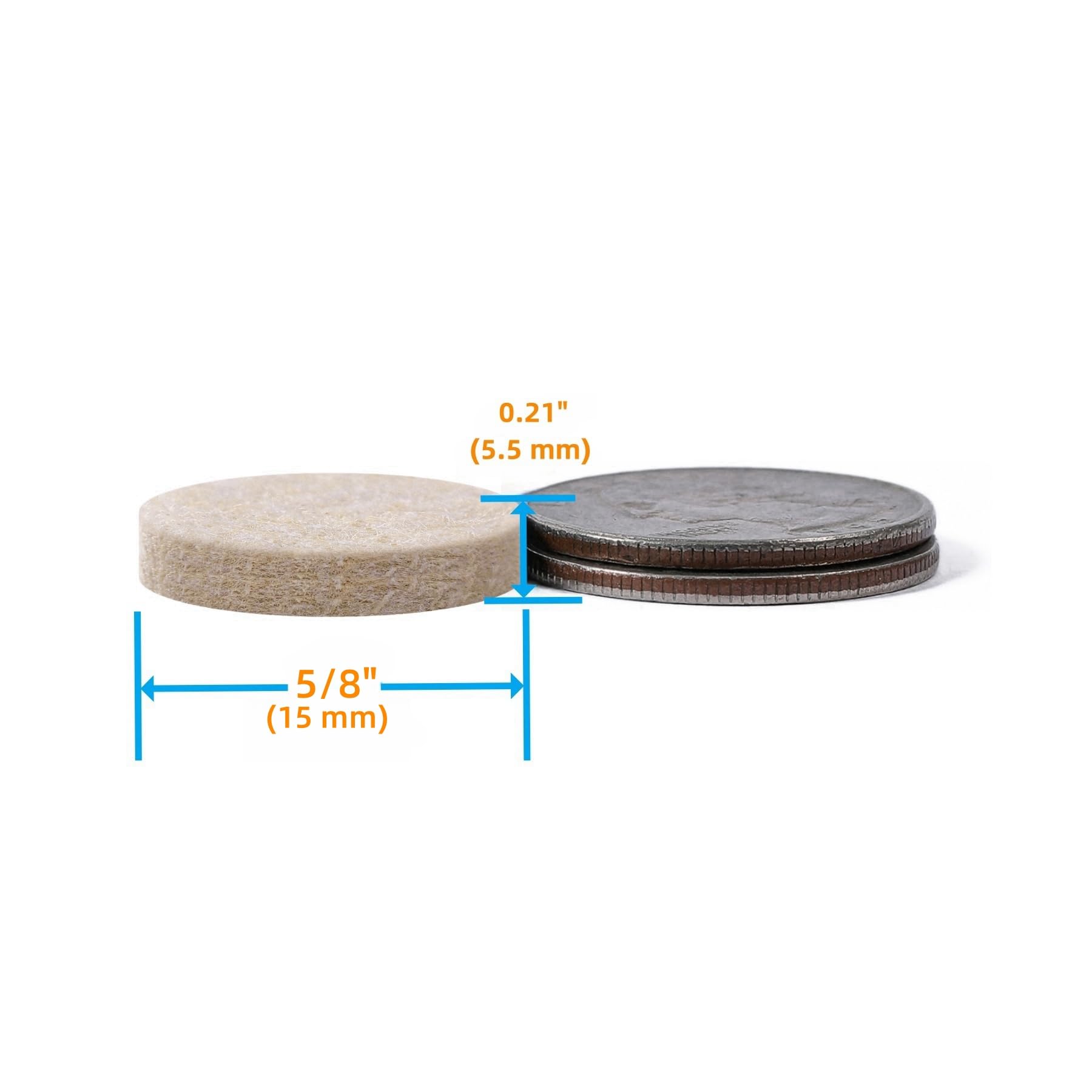 Felt Furniture Pads for Hardwood Floors (129 Count)
