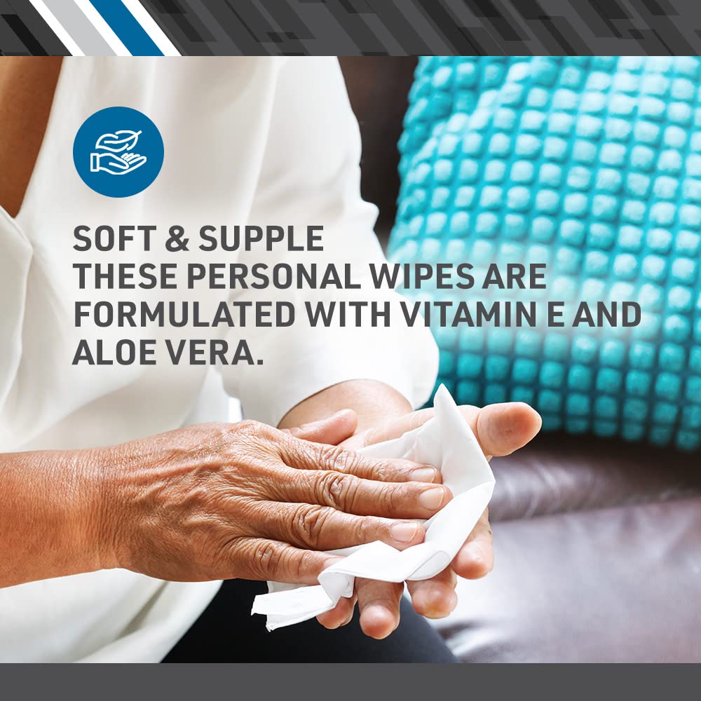Adult Scent Free Disposable Incontinence Wipes (48 Count)