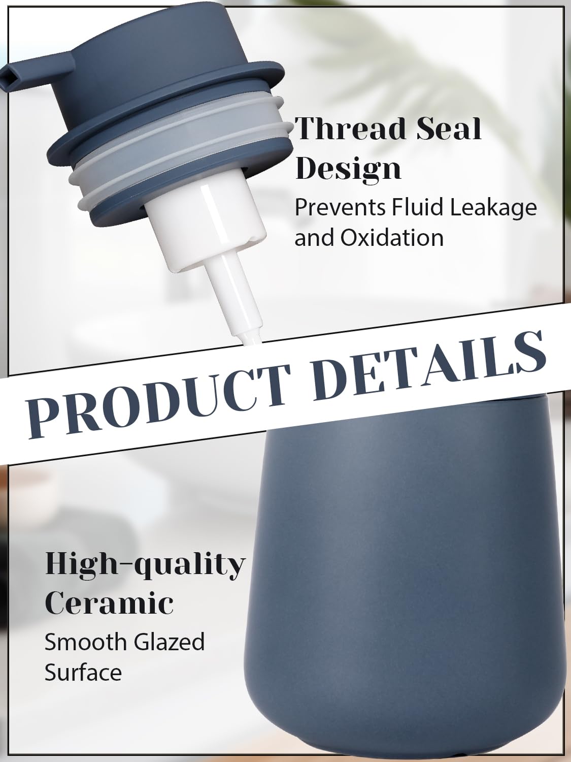 Ceramic Foaming Soap Dispenser (12 Ounce)