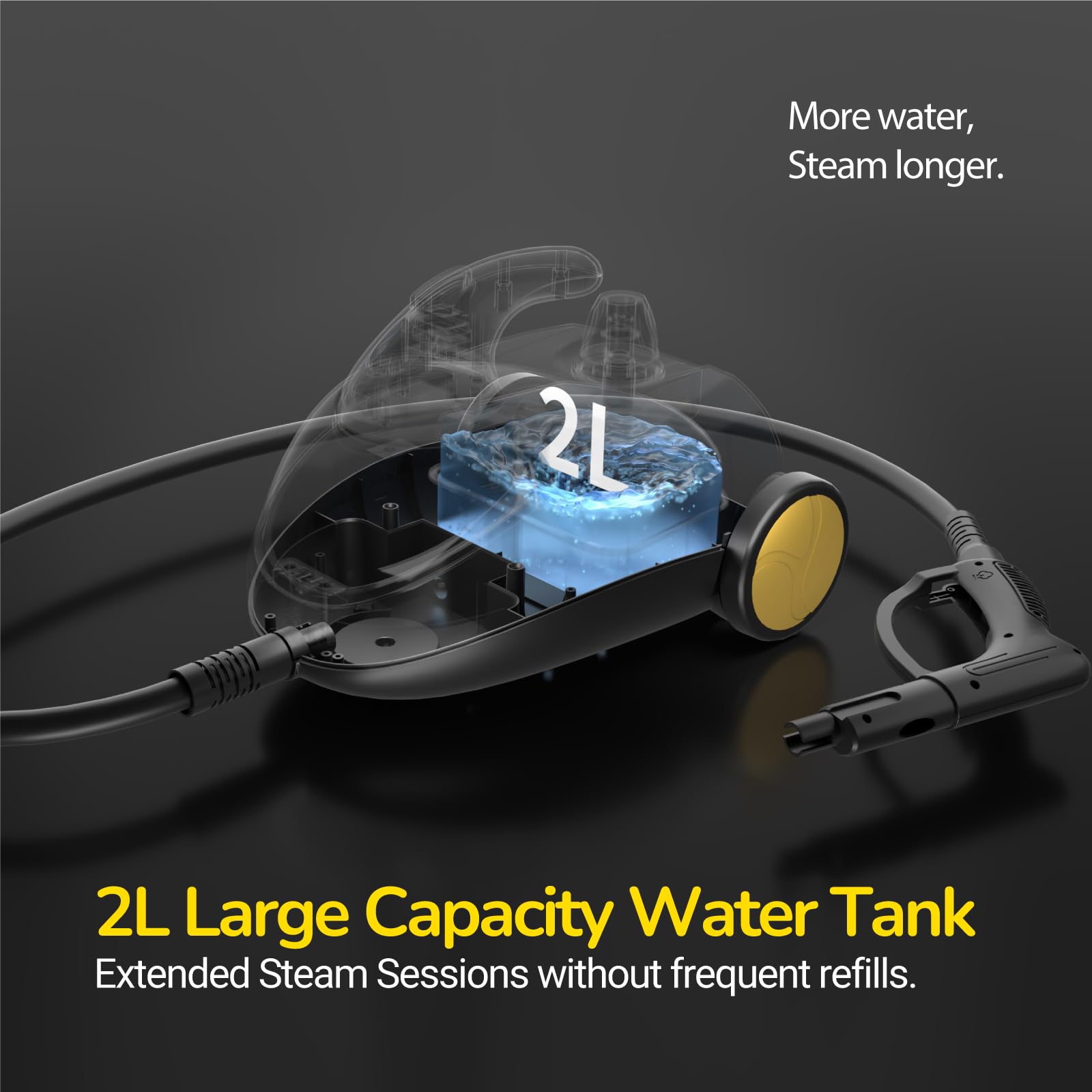 Heavy Duty Steam Cleaner with 2L Large Water Tank
