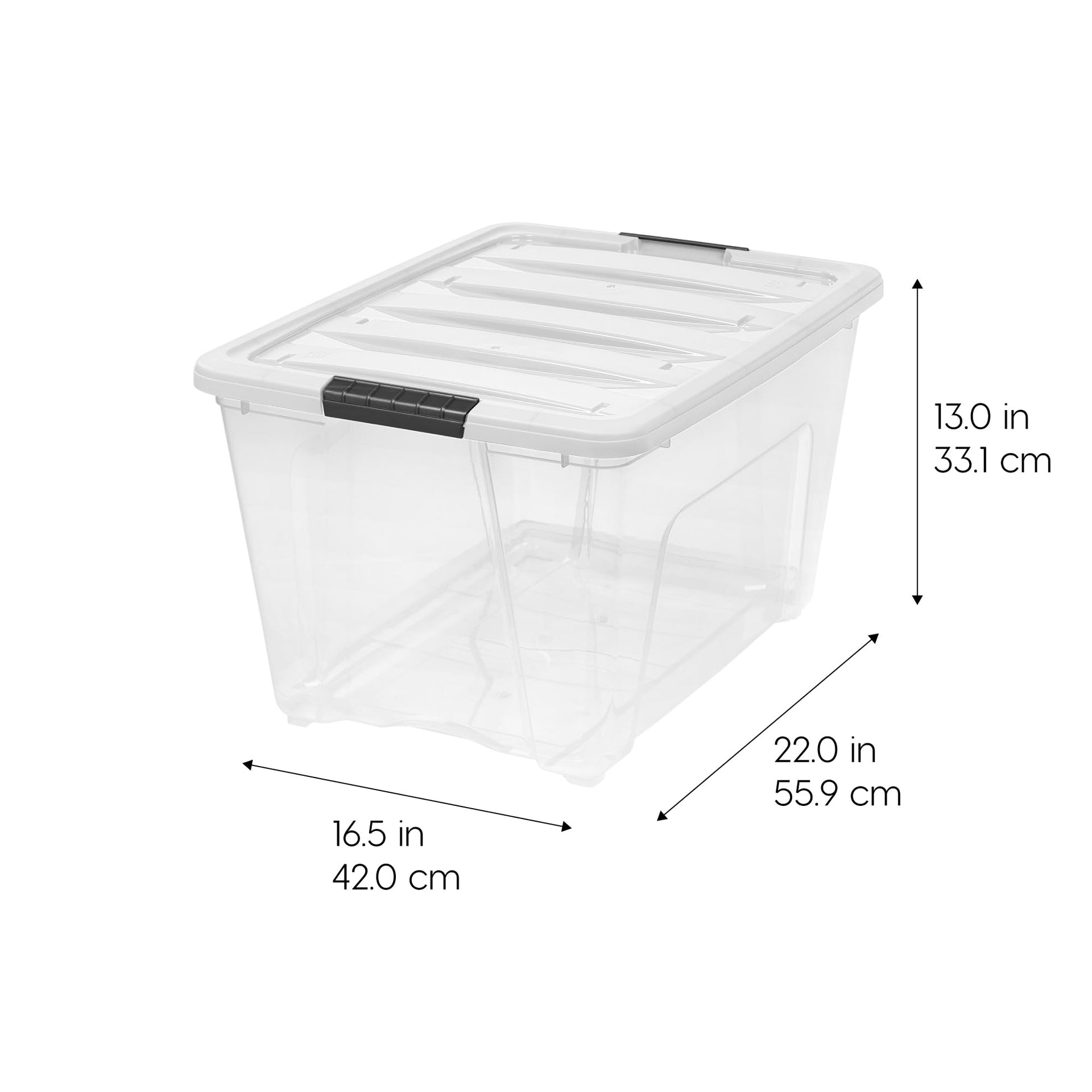 54 Qt Storage Bins with Lids (6 Count)