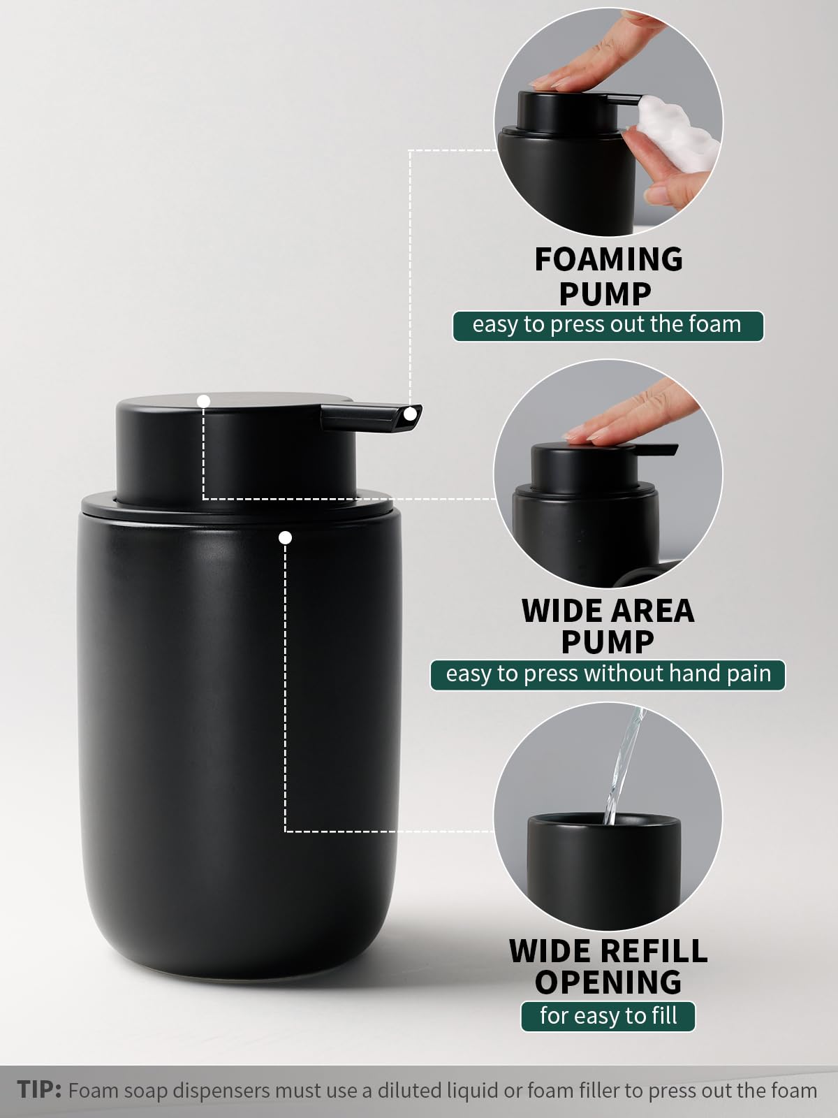 Soap Dispenser and Toothbrush Holder Set (2 Count)
