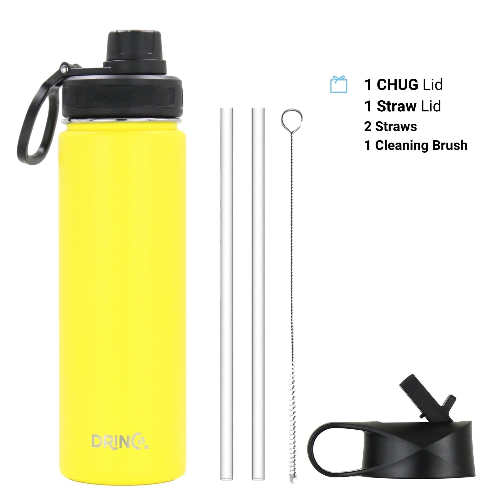 Stainless Steel Water Bottle Spout Lid Vacuum Insulated Double Wall Water Bottle Wide Mouth