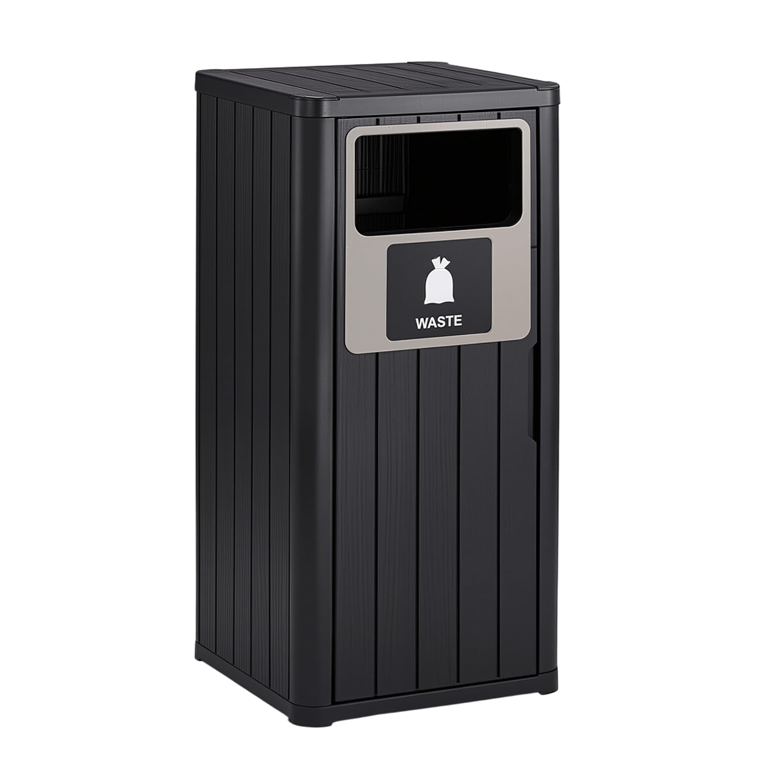 Wicker Patio Trash Can