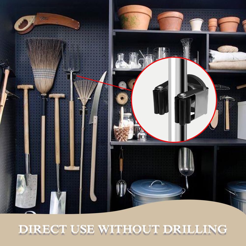 Magnetic Mop Broom Holder Wall Mount
