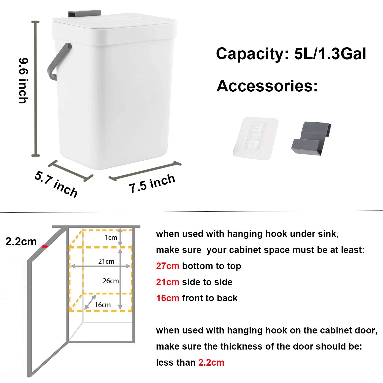 Compost Bin Indoor Kitchen Sealed