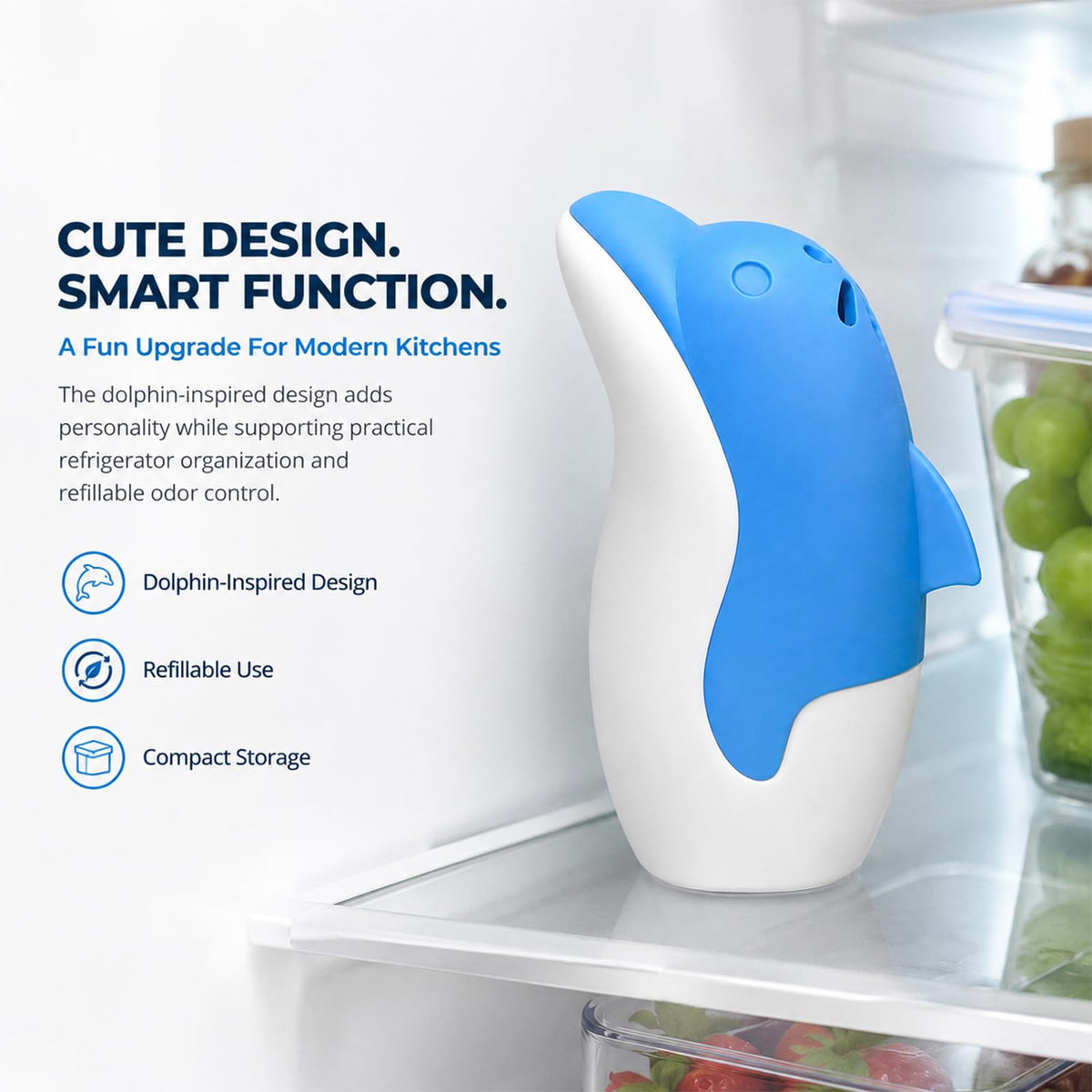 Dolphin Fridge Deodorizer Box