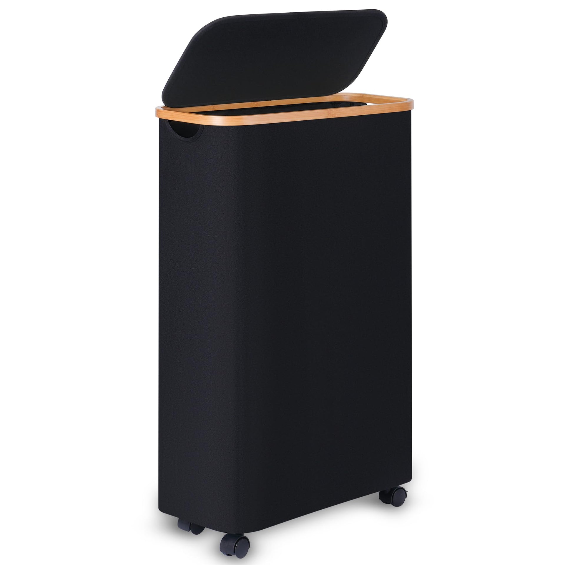 Slim Laundry Basket with Wheels