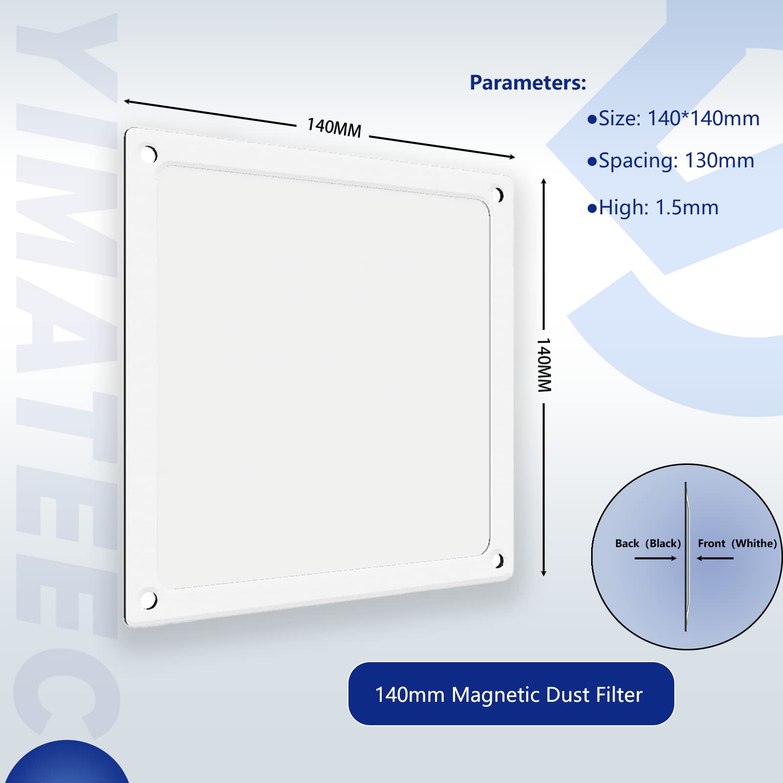 Dust Filter PC 140mm for Computer Cooler (2 Count)