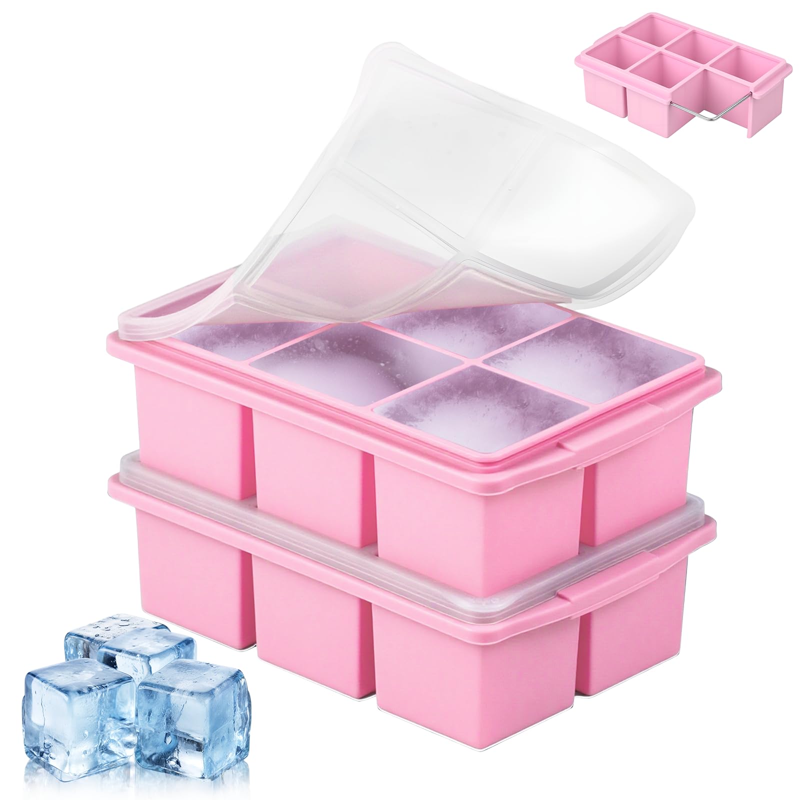 Large Ice Cube Trays for Whiskey (9.9 Ounce)