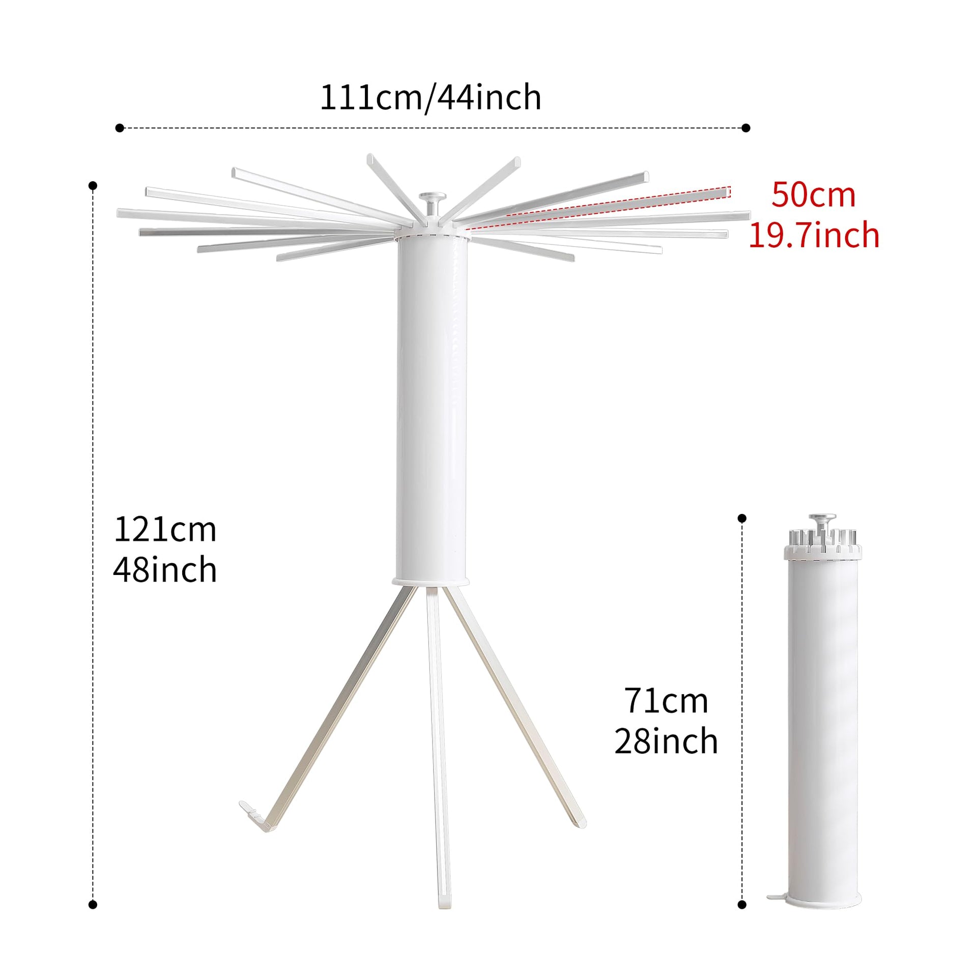 Foldable Clothes Drying Rack Tripod with Aluminum