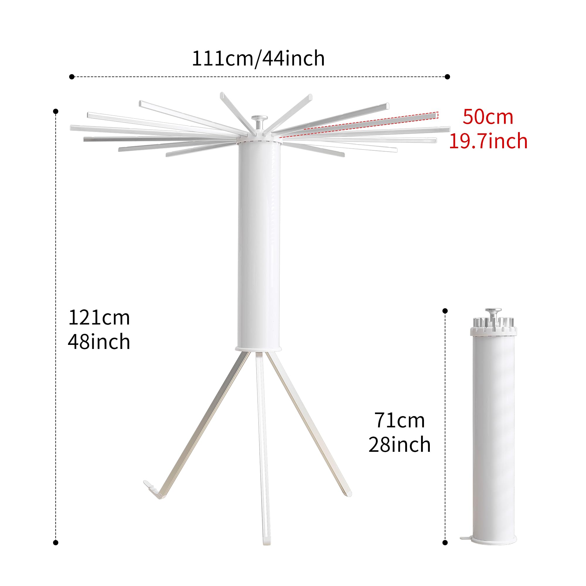 Foldable Clothes Drying Rack Tripod with Aluminum