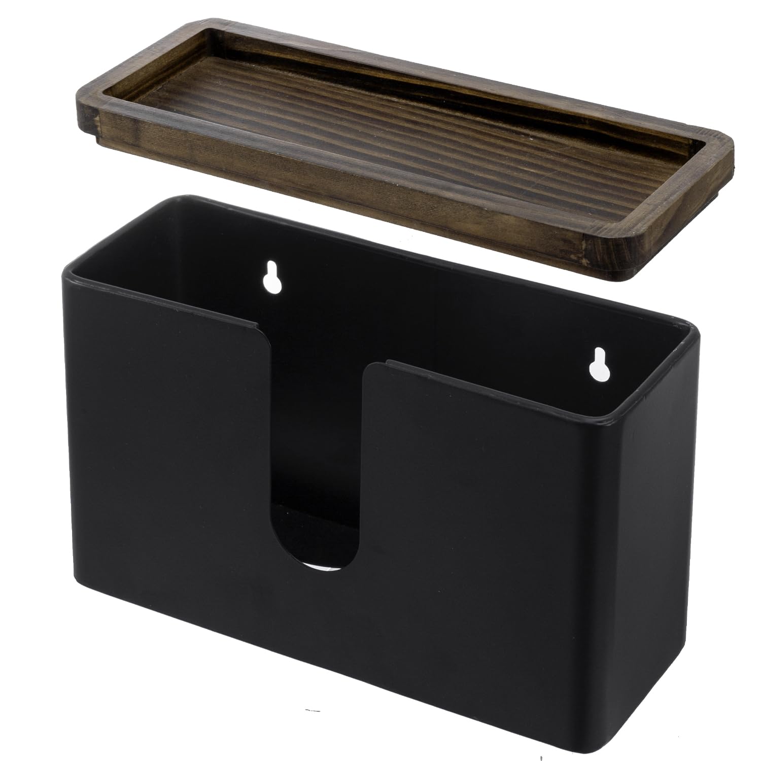 Matte Black Metal Wall Mounted Paper Towel Holder Trifold Z Fold