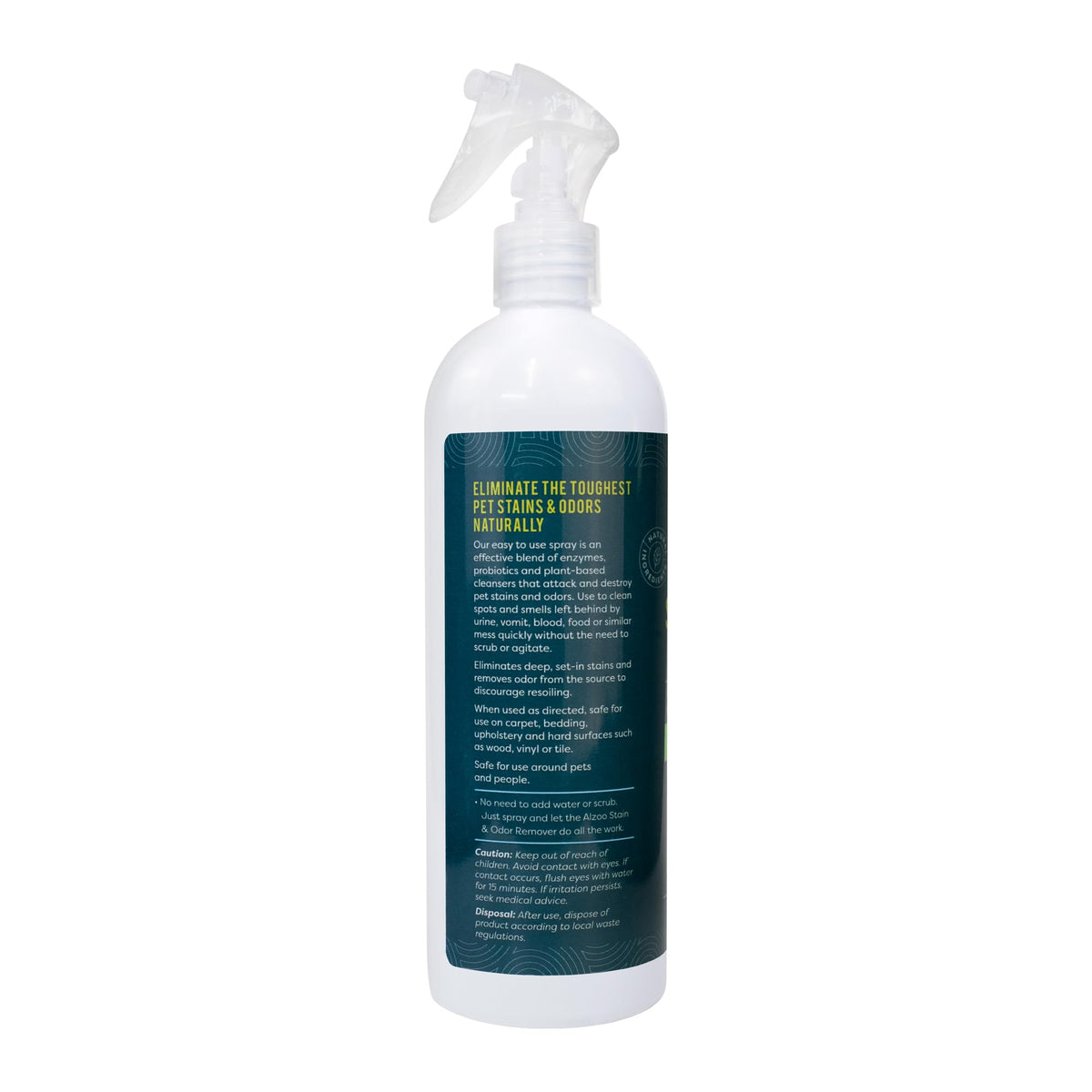 Pet Stain & Odor Remover Spray for Dog & Cat Urine (16 Fl Oz)