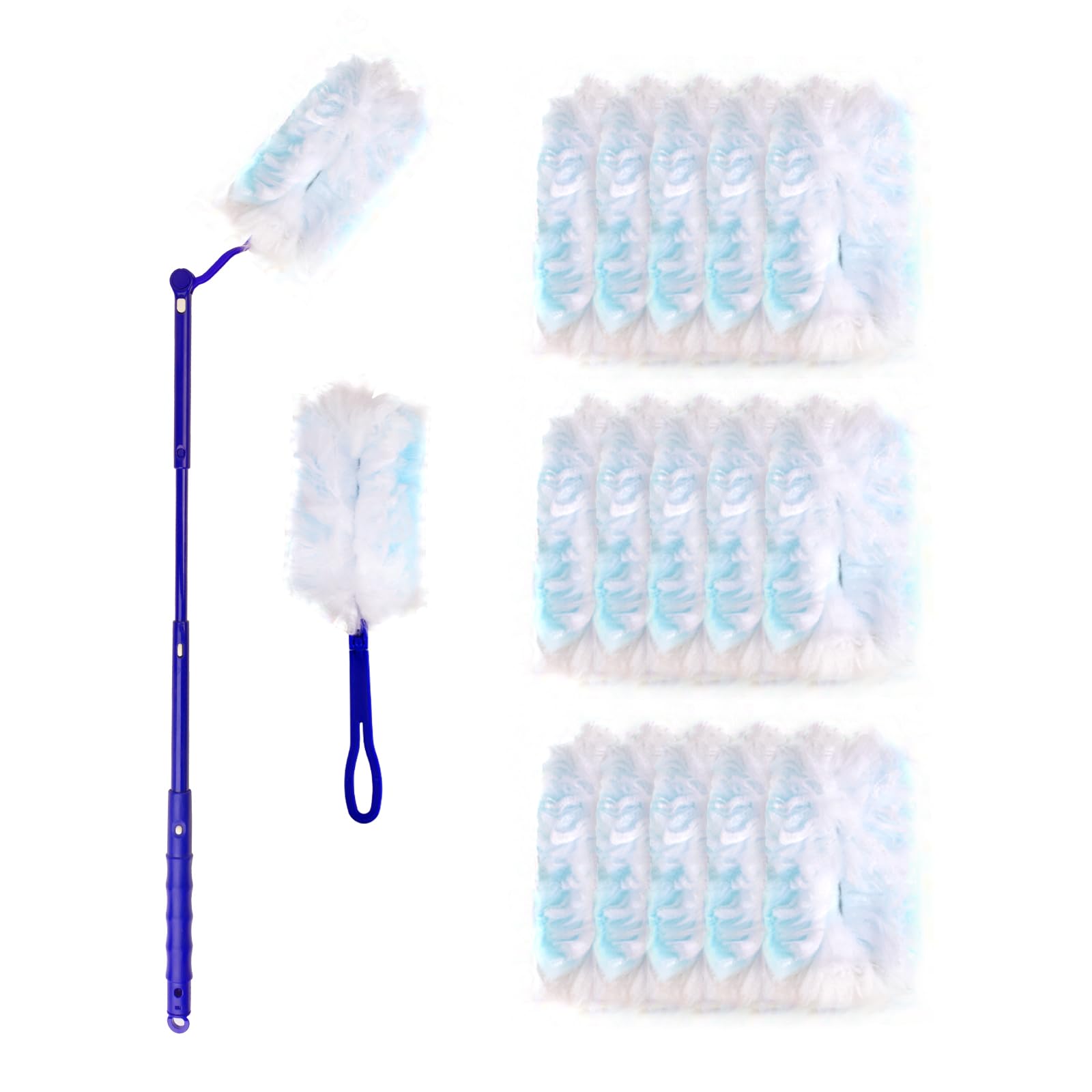 180° Dusters Multi Surface Duster Refills Kit Extender Handle (15 Count)