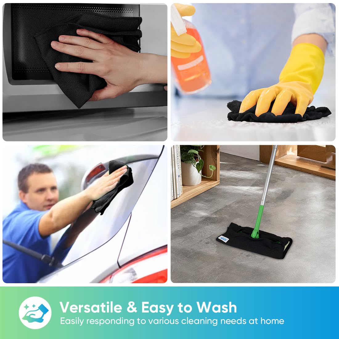 24PK Microfiber Cleaning Cloth (24 Count)