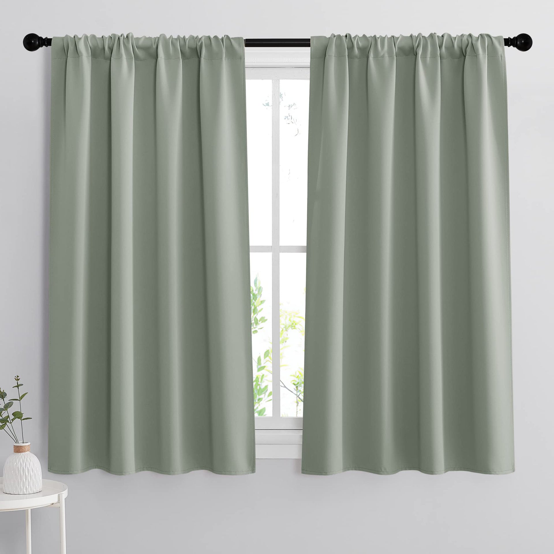 54 inch Blackout Curtains for Living Room Bedroom (2 Count)