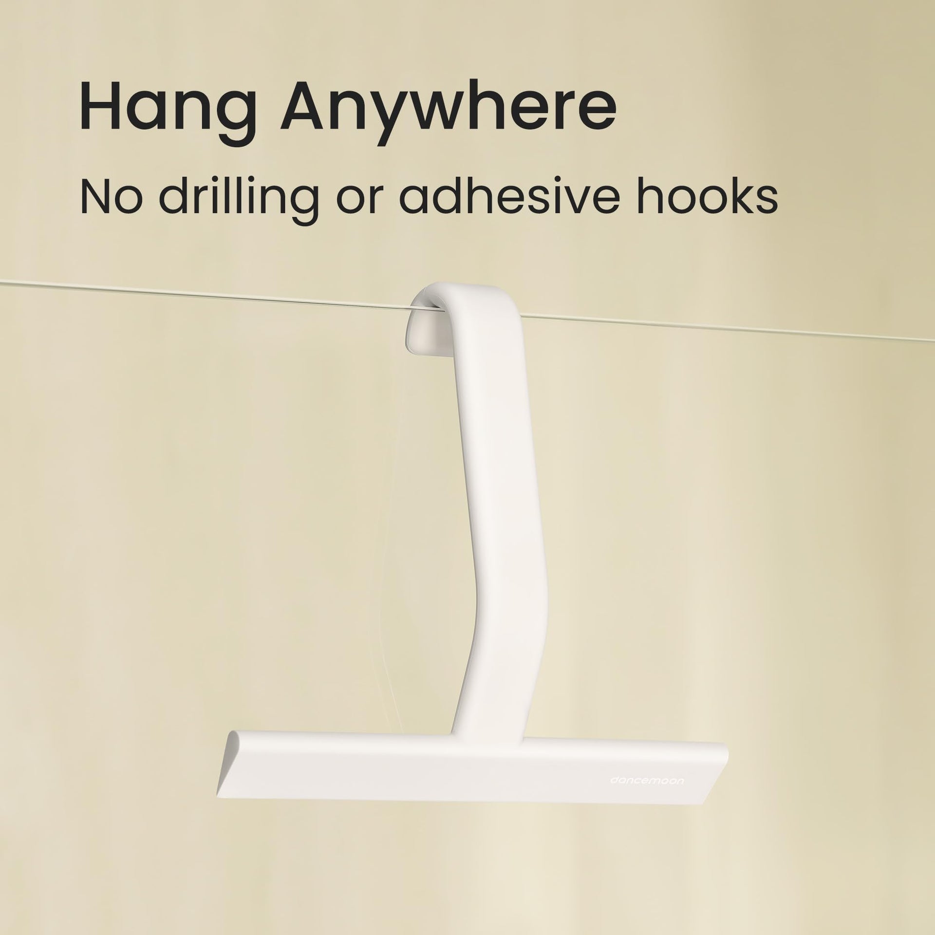 JustHang Shower Squeegee with Built