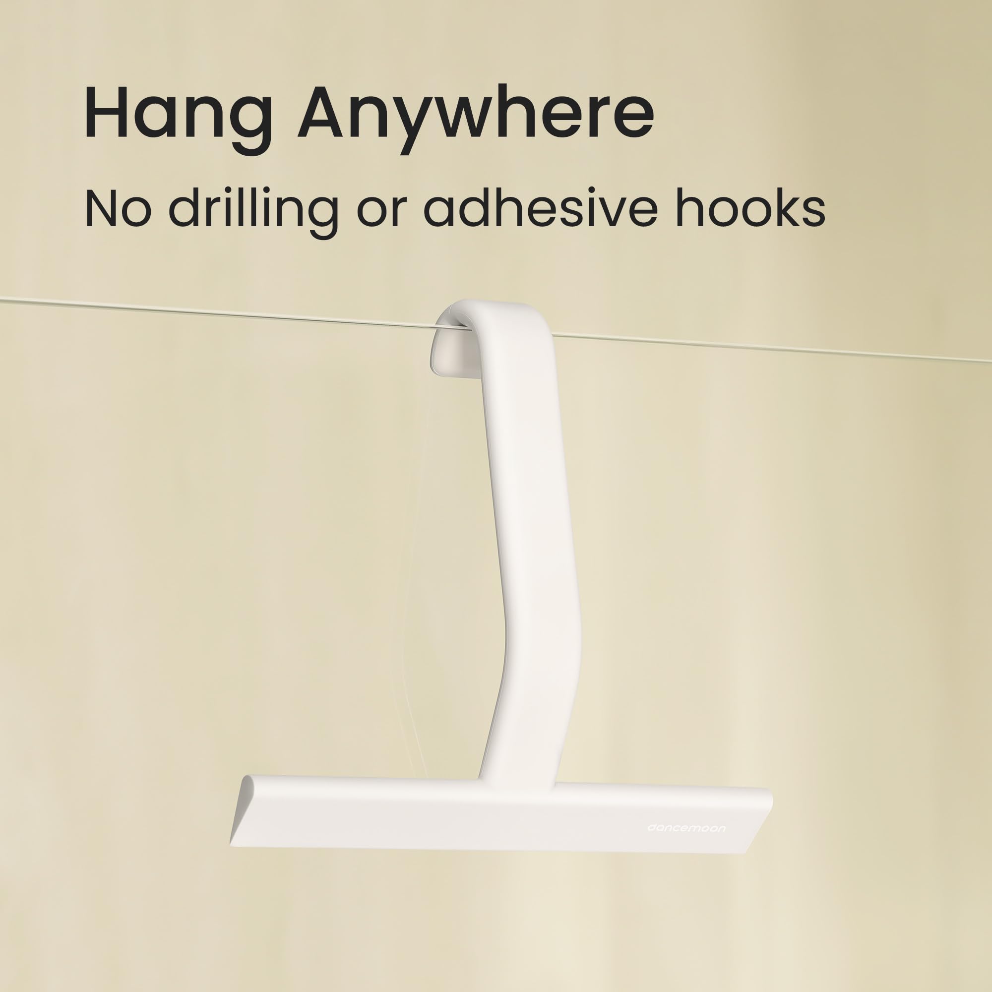 JustHang Shower Squeegee with Built