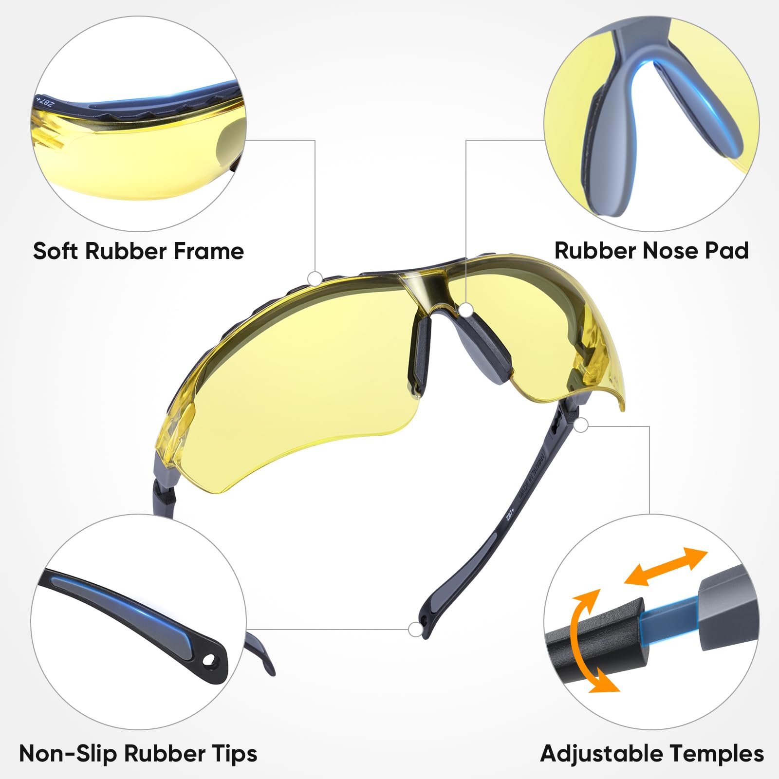 10PK Anti Fog Safety Glasses for Men & Women (10 Count)